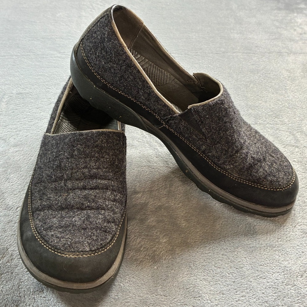 Chaco Women's Shoes Black Size 7 Sloan Comport Wool Slip On Performance Footwear
